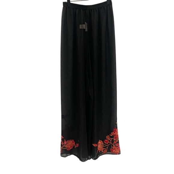 Vintage Victoria’s Secret Collection 2pc Set Sheer Pants Red Floral Size Small - Picture 7 of 12